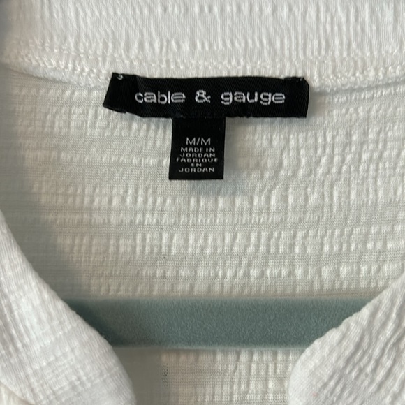 Cable & Gauge Short Sleeve Button Down Shirt NWOT - Picture 3 of 8